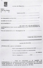 Solicitud de libre deuda del Tribunal de Faltas